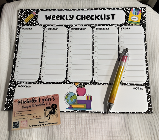 Teacher Weekly Notepad